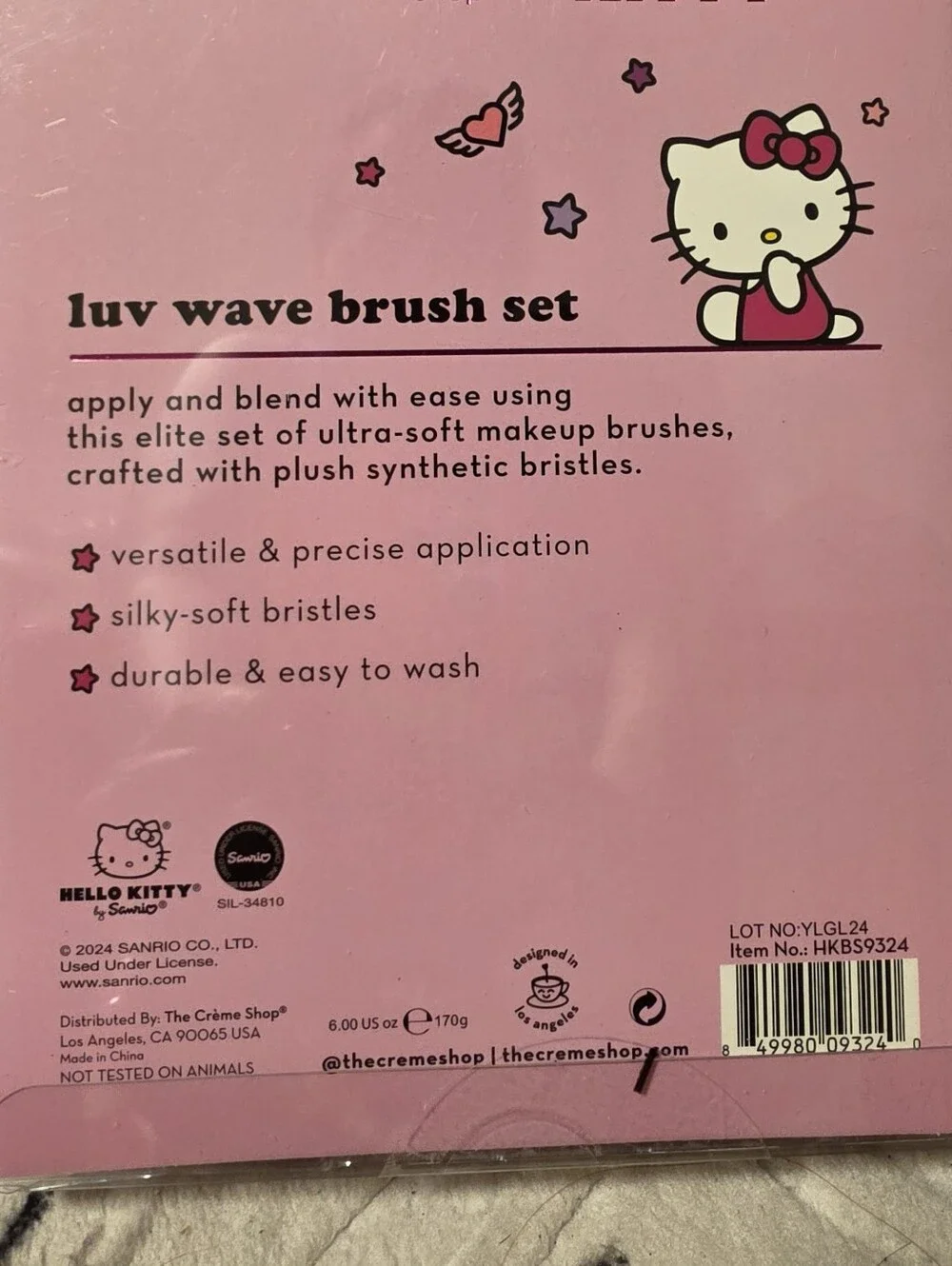 Hello Kitty Luv Wave Brush Set
